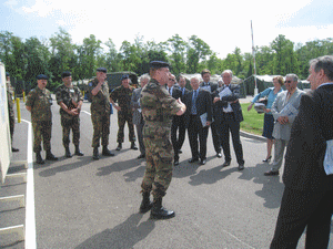 Visite à l'Eurocorps 