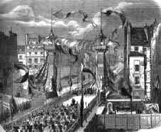 Inauguration du boulevard de Sébastopol le 5 avril 1858