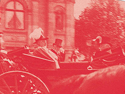 D' après Fernand Braun, inauguration du chemin de fer d'Orléron, photographie, 1904. Archives municipales de Pons.