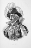 Bon-Adrien Jeannot de MONCEY (1754-1842). Portrait extrait de L'iconographie de contemporains et fac-similé d'écritures, par F. S. Delpech (1832).