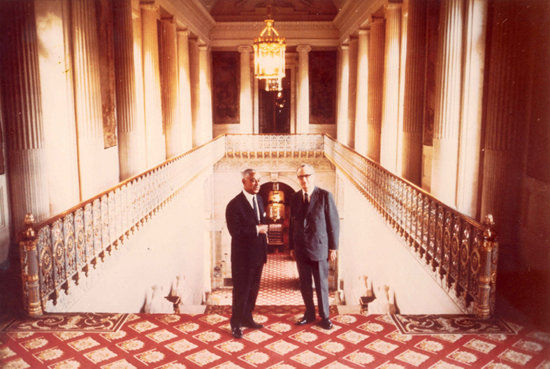 Gaston Monnerville,  President du Senat de la Veme Republique