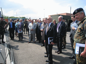 Visite à l'Eurocorps