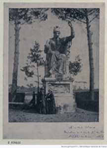 Portrait de Jean ALAUX posant dans le jardin de la villa Médicis à Rome Recueil, Portrait de Jean ALAUX (1786-1864), peintre, Bibliothèque nationale de France, département Estampes et photographies, N-2 (ALAUX, Jean), D 070433