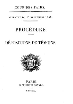 Ordonnance du roi et procès-verbaux