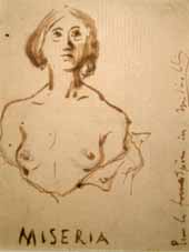 Miseria, dessin de Victor Hugo