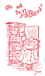 D'après Joco, «Où est le milliard», carte postale, [1903-1904], Archives départementales de la Charente-Maritime, 13 J 19.