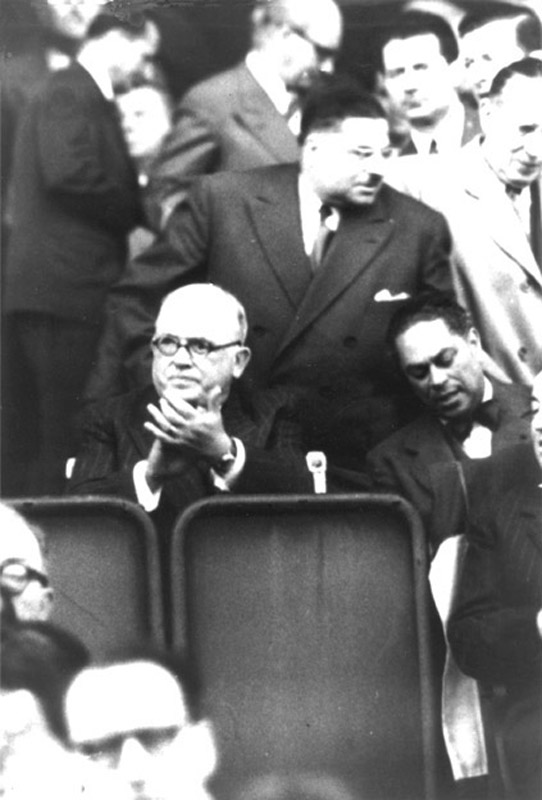 Gaston Monnerville, President du Conseil de la République avec M_Vincent_Auriol