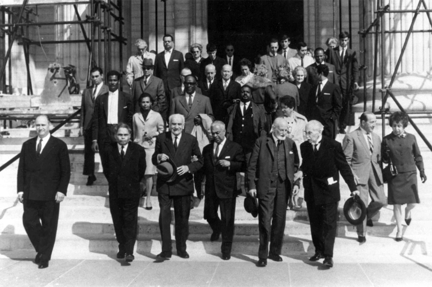 Gaston Monnerville,  President du Senat de la Veme Republique