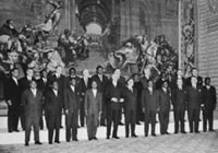 Illustration : le Général de Gaulle et les chefs d'État africains