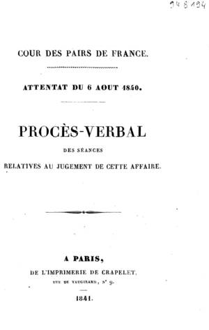 Procès-verbal des séances