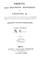 Le procès des ministres de Charles X