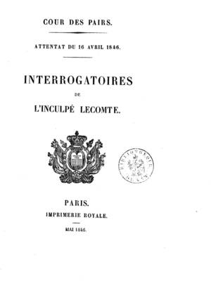 Interrogatoires de l'inculpé