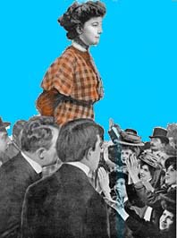 Jeanne Laloë, candidate aux élections municipales de 1908, dans le IX ème arrondissement de Paris 