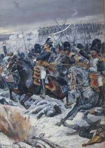 Le maréchal Ney à Eylau, par Richard Caton Woodville (1913), domaine public, via Wikimedia Commons