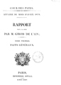 Tome 1 du rapport de M. Girod