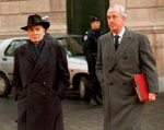 Illustration : Photo d'Edouard Balladur et François Mitterrand