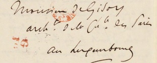 Lettre d'Eugène Delacroix à Alphonse de Gisors ©Sénat Lettre d'Eugène Delacroix à Alphonse de Gisors ©Sénat