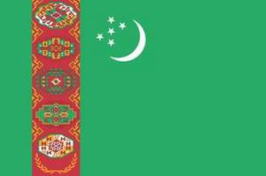 DrapeauTurkménistan©OpenClipArtLibrary