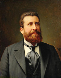 Portrait de Jean Jaurès - Huile sur toile, vers 1900 Jean-François Batut - Castres, 1828 – id., 1907 Dépôt du musée Goya, Inv. 11-37-1* Crédit photo : © Ville de Castres (Tarn), Centre national et musée Jean-Jaurès 