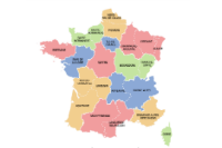 Carte des nouvelles régions de France