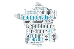 Illustration : carte de France et termes © Fotolia