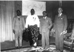 Gaston Monnerville, Sous-secretaire d'Etat aux colonies - reception_togolais