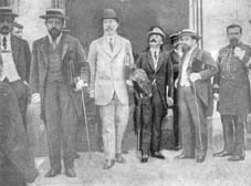 Joseph Caillaux, président du Conseil, en 1911 à Rambouillet