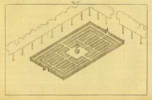 Gravure n°2 de la roseraie