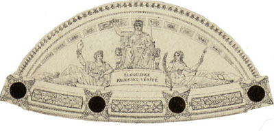 Représentation allégorique de l’éloquence, de la prudence et de la vérité 