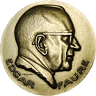 Médaille d'Edgar Faure
