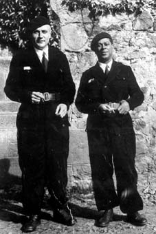 Les commandants Guillaume (Pelissier) et Saint-Just (Monnerville) à Mazerolles en août 1944