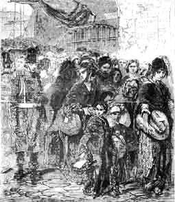 Femmes et enfants des insurgés aux portes des prisons (juillet 1848)
