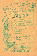 Menu du banquet cantonal offert à Émile Combes en 1898 Archives départementales de la Charente Maritime 13 J 35