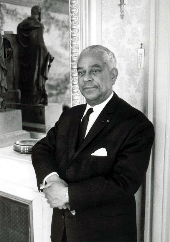 Gaston Monnerville,  President du Senat de la Veme Republique