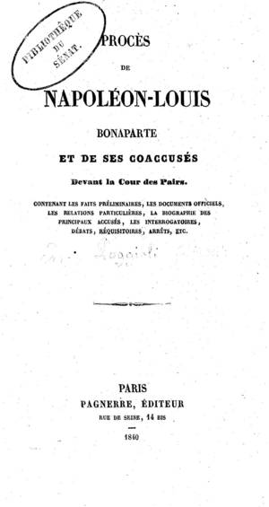 Procès de Napoléon-Louis Bonaparte