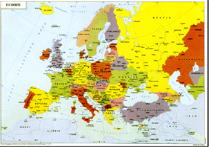 carte de la turquie europe