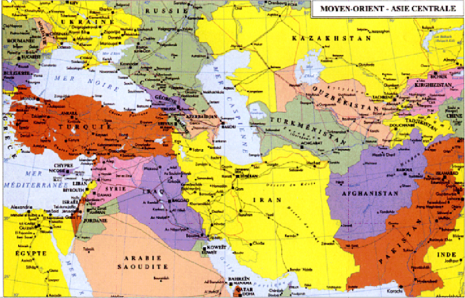 carte de la turquie europe