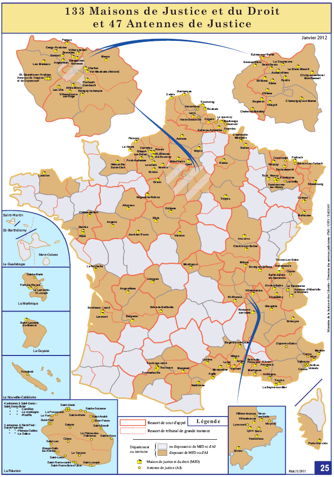 Carte Tribunaux Judiciaires 2025 VTIQ